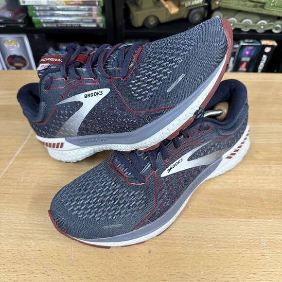 Brooks Adrenaline GTS 21 Sneakers Men's Size 9 Gray Running Shoes - Picture 2 of 6